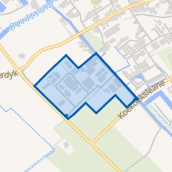 Kaartje van Berltsum Bedrijventerrein West