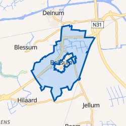 Kaartje van Buitengebied Boksum