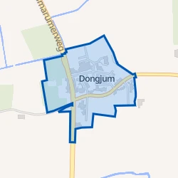 Kaart van Dongjum