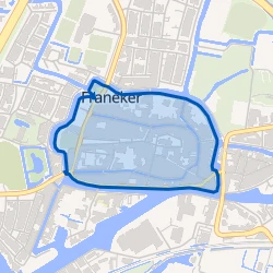 Kaart van Franeker Binnenstad