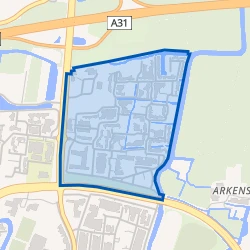 Kaart van Franeker Hamburgerrak en st Want