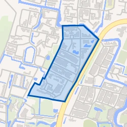 Kaart van Franeker Kaatsersbuurt