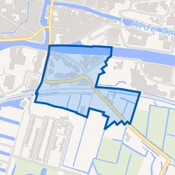 Kaart van Franeker Stationsbuurt