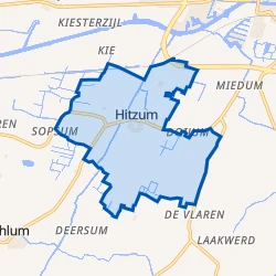 Kaart van Hitzum