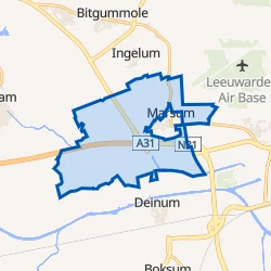 Kaart van Buitengebied Marsum