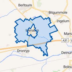 Kaart van Buitengebied Menaam
