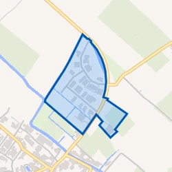Kaart van Menaam Bedrijventerrein Noord