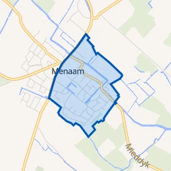 Kaart van Menaam Oost