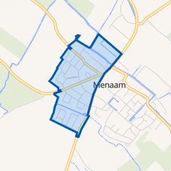 Kaart van Menaam West