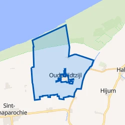 Kaart van Buitengebied Oudebildtzijl