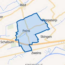Kaart van Peins