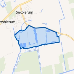 Kaart van Sexbierum Kassen