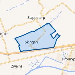 Kaart van Skingen