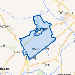 Kaartje van Buitengebied Spannum