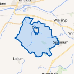 Kaart van Buitengebied Tzum