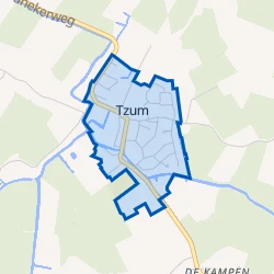 Kaart van Tzum