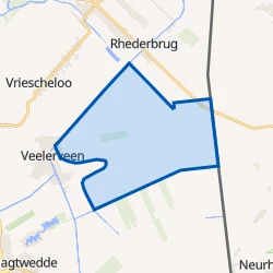 Kaart van Verspreide huizen Veelerveen