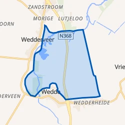 Kaart van Verspreide huizen in de Weddermarke