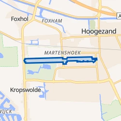 Kaart van Burgemeester van Royenstraat en omgeving