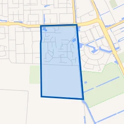 Kaart van Woldwijck-Oost