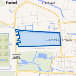 Kaartje van Kropswolderpolder