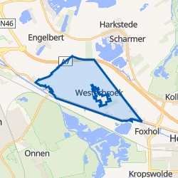 Kaart van Westerbroek Buitengebied