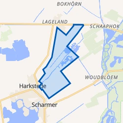Kaartje van Harkstede Buitengebied