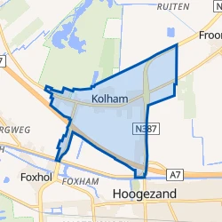 Kaart van Kolham