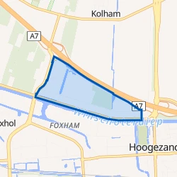 Kaartje van Kolham Bedrijventerrein