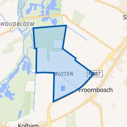 Kaartje van Natuurgebied Froombosch