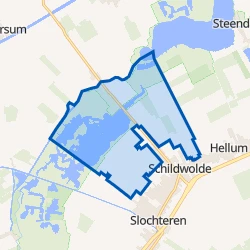 Kaartje van Schildwolde Natuurgebied