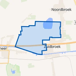 Kaart van Zuidbroek Buitengebied west
