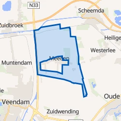 Kaart van Meeden Buitengebied