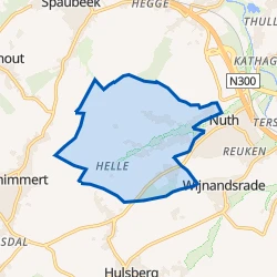 Kaart van Tervoorst en omgeving
