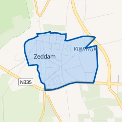 Kaart van Zeddam