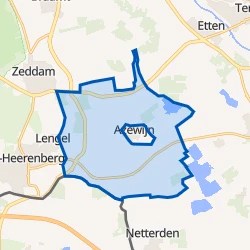Kaart van Verspreide huizen Azewijn