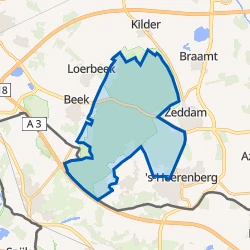 Kaartje van Verspreide huizen Montferland