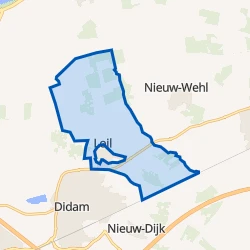 Kaart van Verspreide huizen Loil