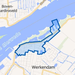 Kaart van Centrum Werkendam