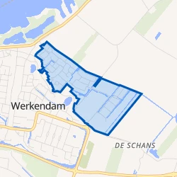 Kaart van Werkense polder