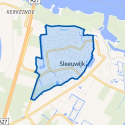Kaart van Sleeuwijk west
