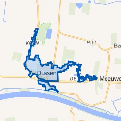 Kaart van Dussen