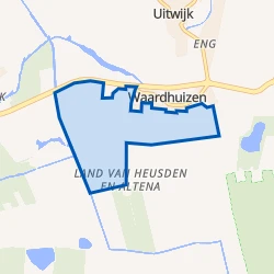 Kaartje van Buitengebied Waardhuizen