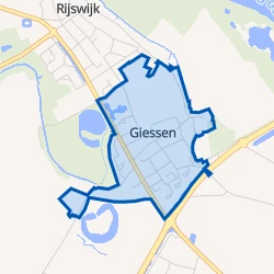 Kaart van Giessen