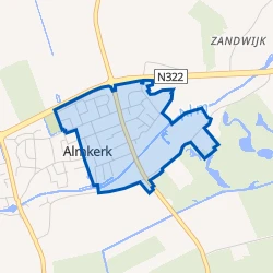 Kaart van Almkerk oost