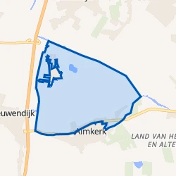 Kaart van Buitengebied Almkerk noord