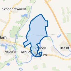 Kaart van Rhenoy e.o.