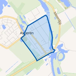 Kaart van Asperen Oude Kern