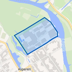 Kaartje van Noord uitbreiding Asperen industrieterrein