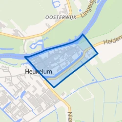 Kaart van Heukelum Oude Kern